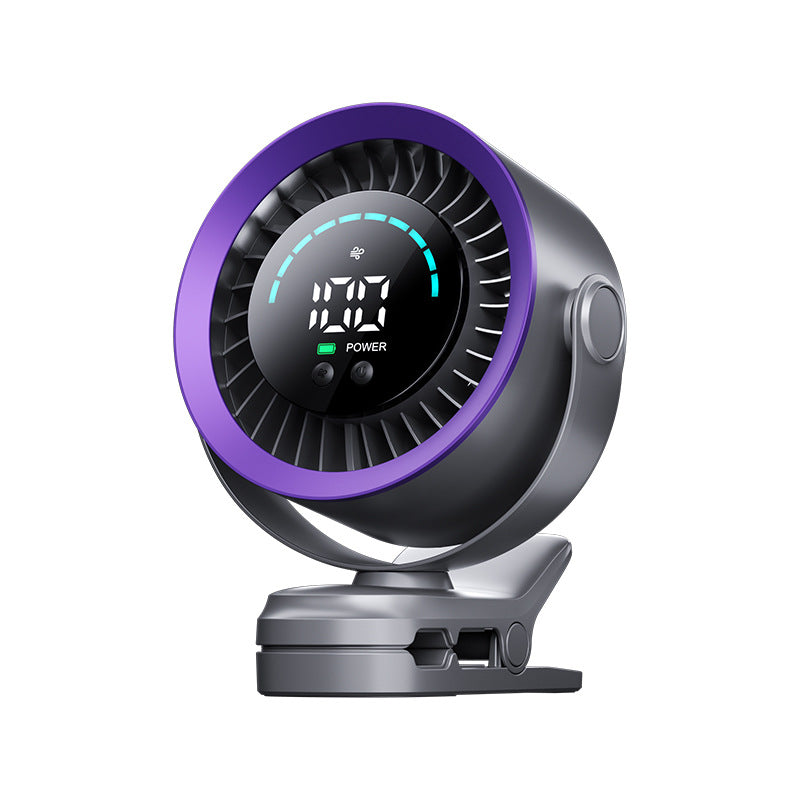 Portable 4000mAh Rechargeable Clip-On Fan