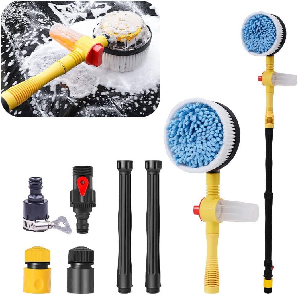 All-in-One Water-Fed Scrub Brush (Cars, Rugs, Patios & Decks)