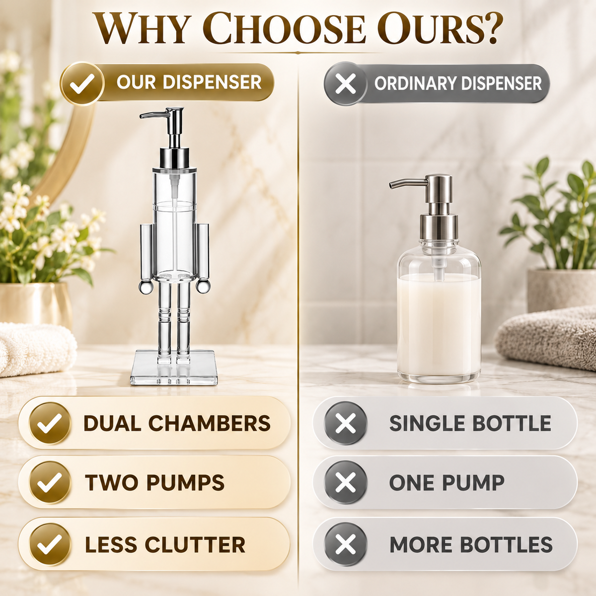 ✨ Luxury Nutcracker Liquid Soap & Lotion Dispenser 👑