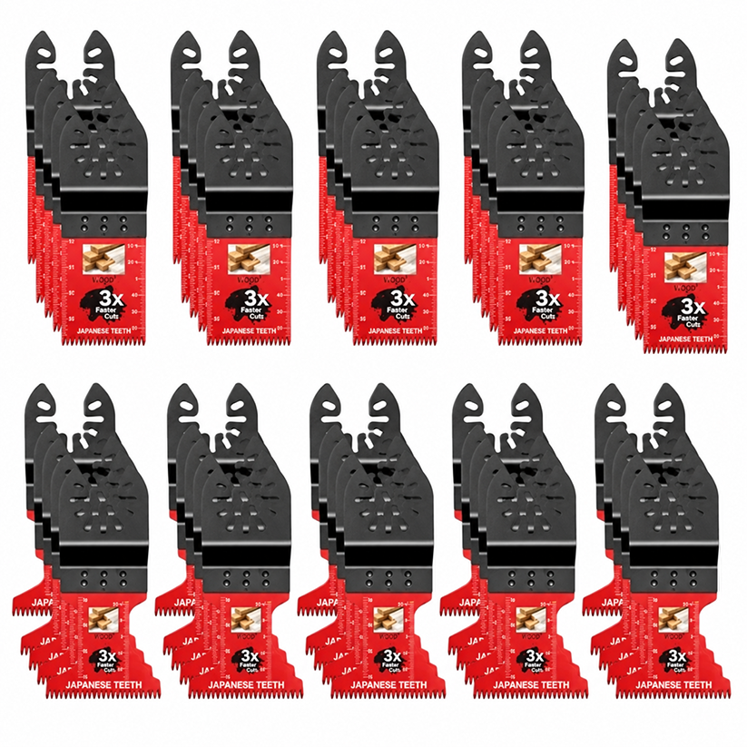 Tooth Oscillating Saw Blades — Universal Fit, 10–50 Pcs