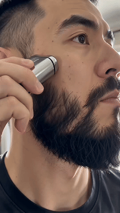✨ Portable Dual-Head Electric Razor – USB Fast Charge & LED Battery Screen 🪒