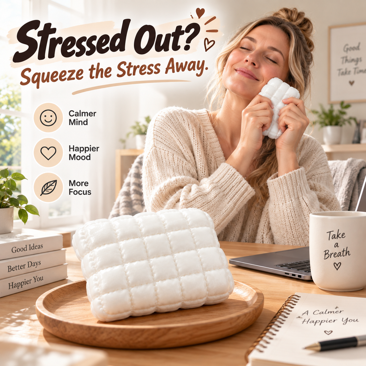 Mini Down Pillow Sensory Squishy Toy ☁️