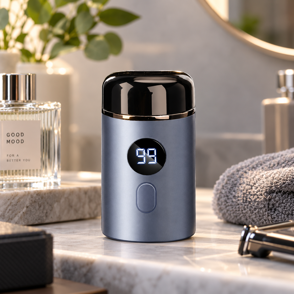 Mini Pocket Electric Shaver with Smart LED Display 🪒