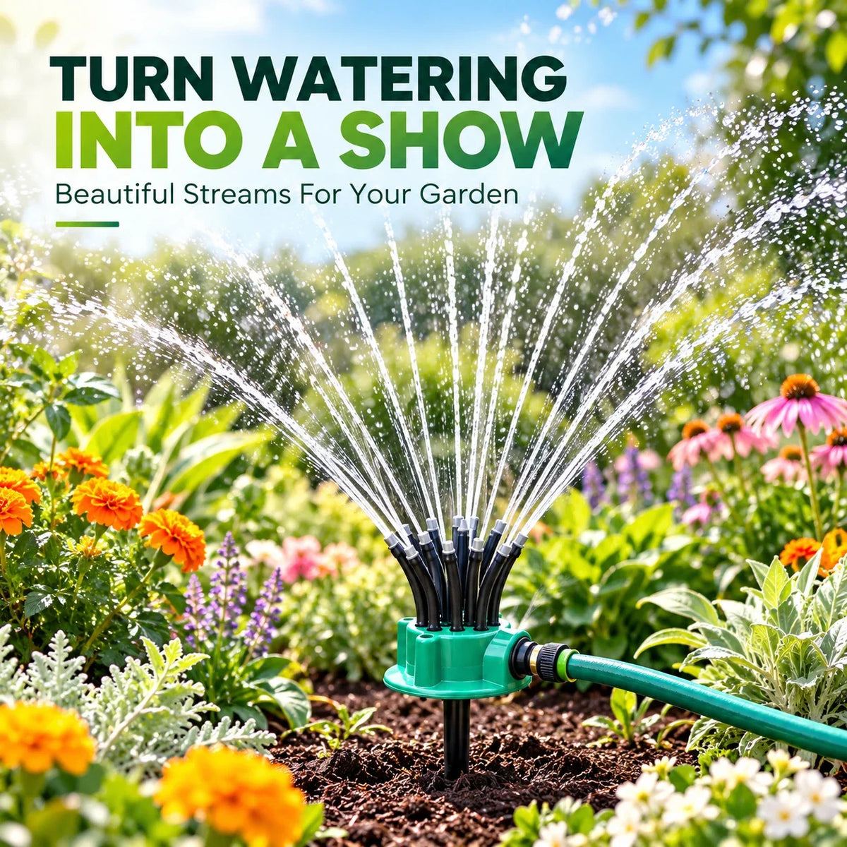 ✨ Create Your Perfect Flow | Adjustable Garden Sprinkler