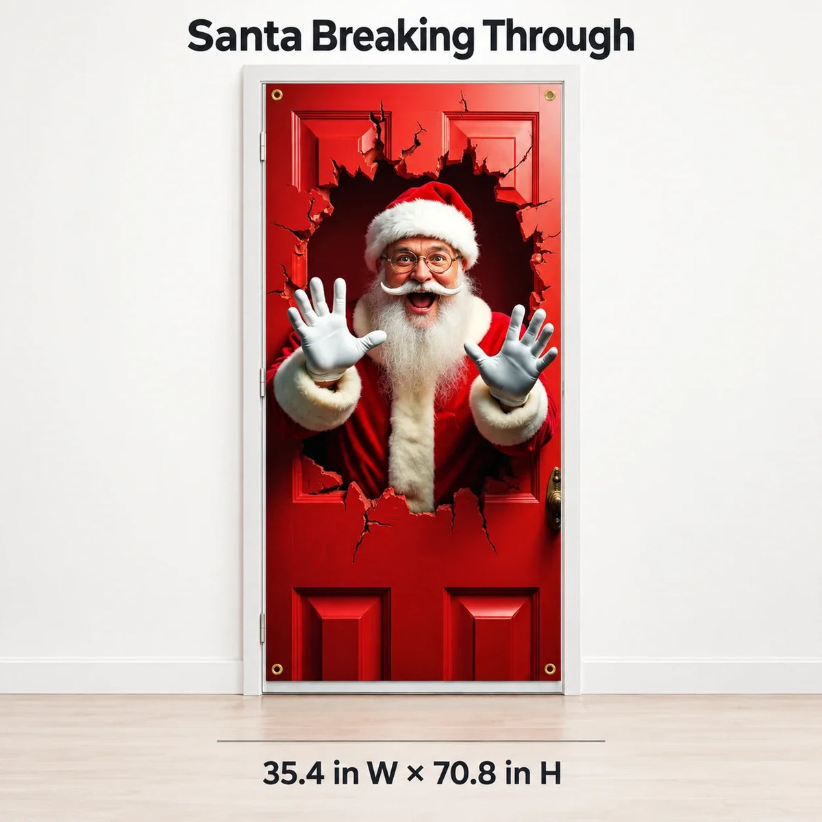 Christmas Door Cover 🎄 Instant Holiday Makeover
