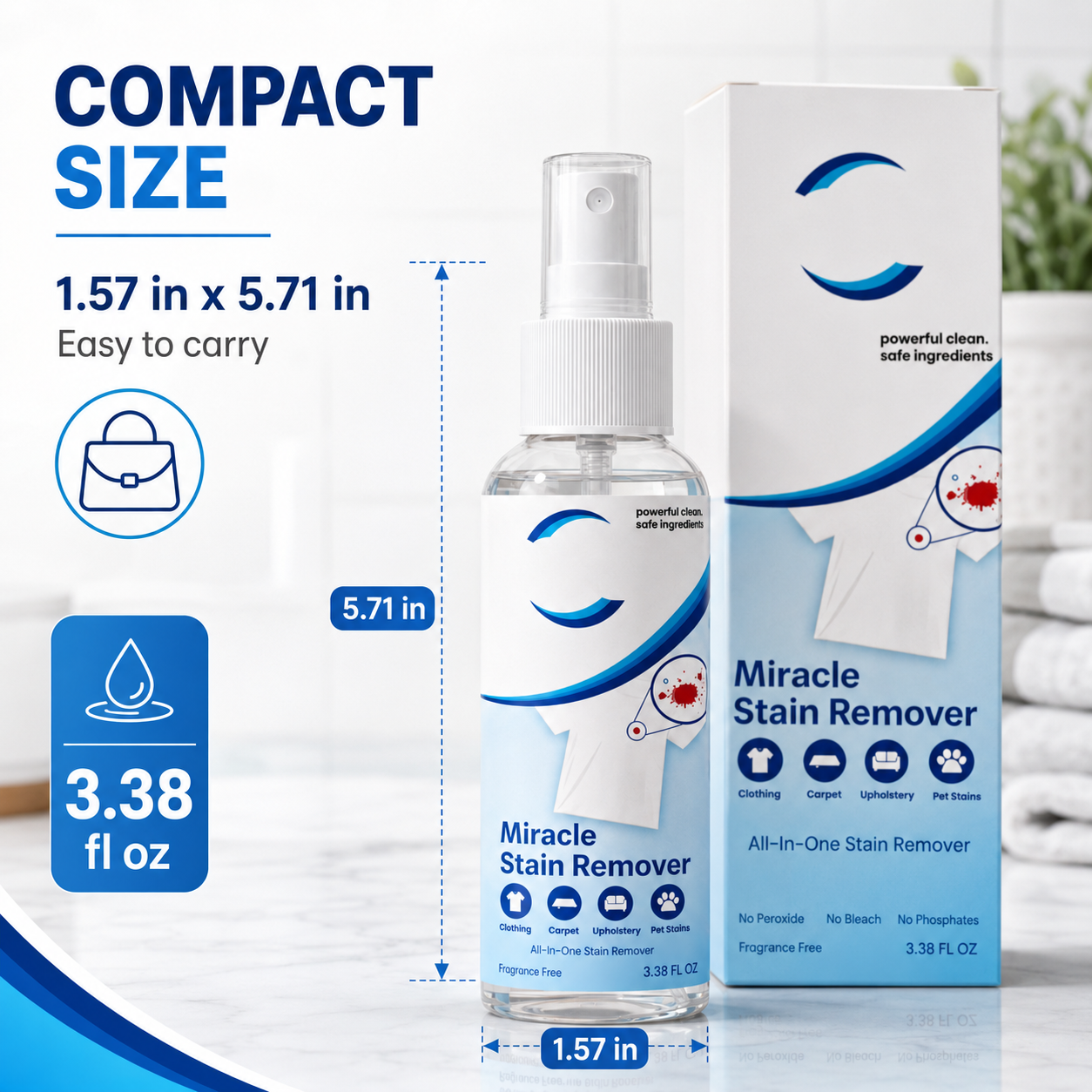 š Stain Remover: Spray, Wipe, Gone.š§Ŗ