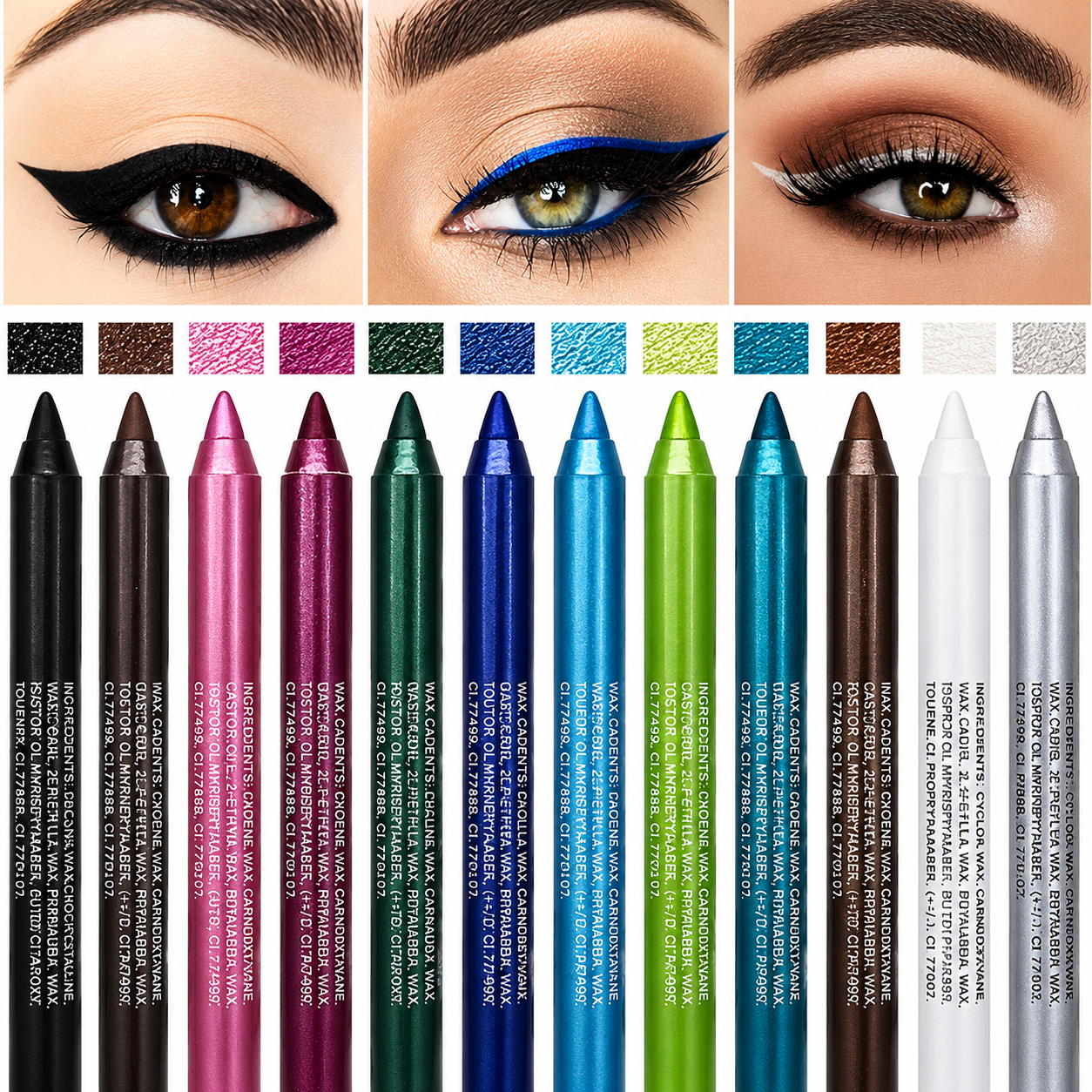 12-Color Multi-Use Eyeliner Eyeshadow Pen Set