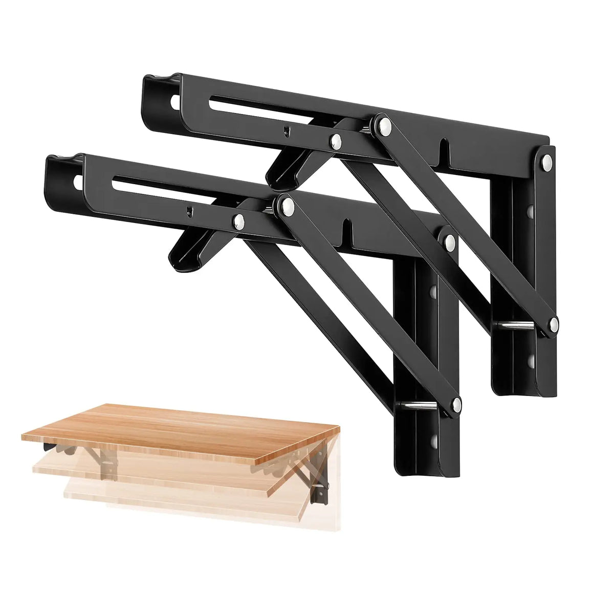 Heavy Duty Collapsible Folding Shelf Brackets