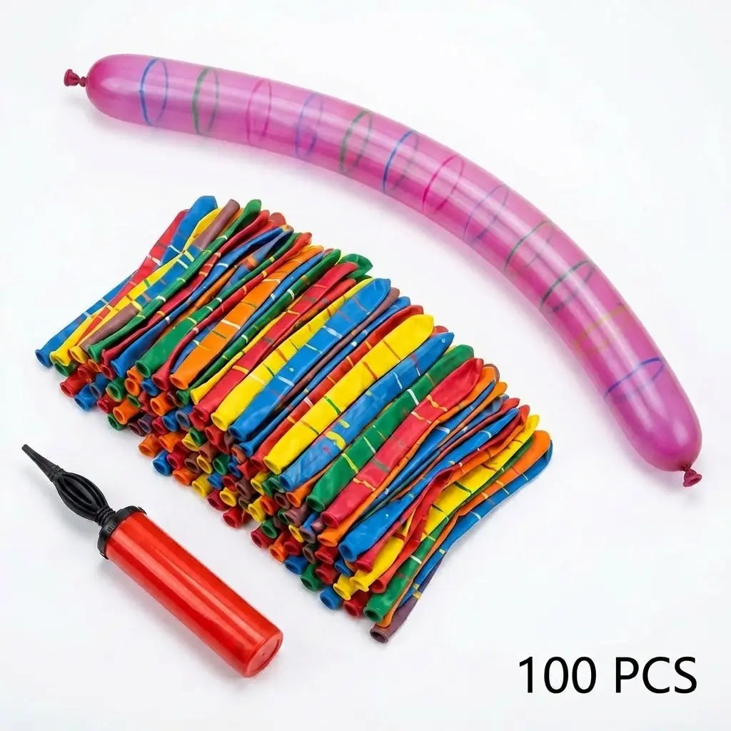 š100pcs Whistling Flying Rockets with Pump |Outdoor Party Games and Birthday Gifts