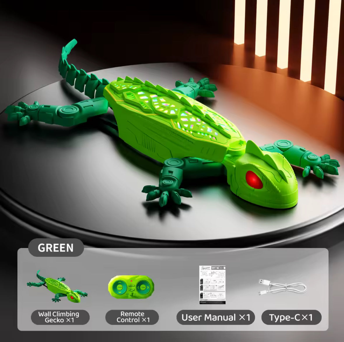 Gravity-Defying Remote Control Gecko