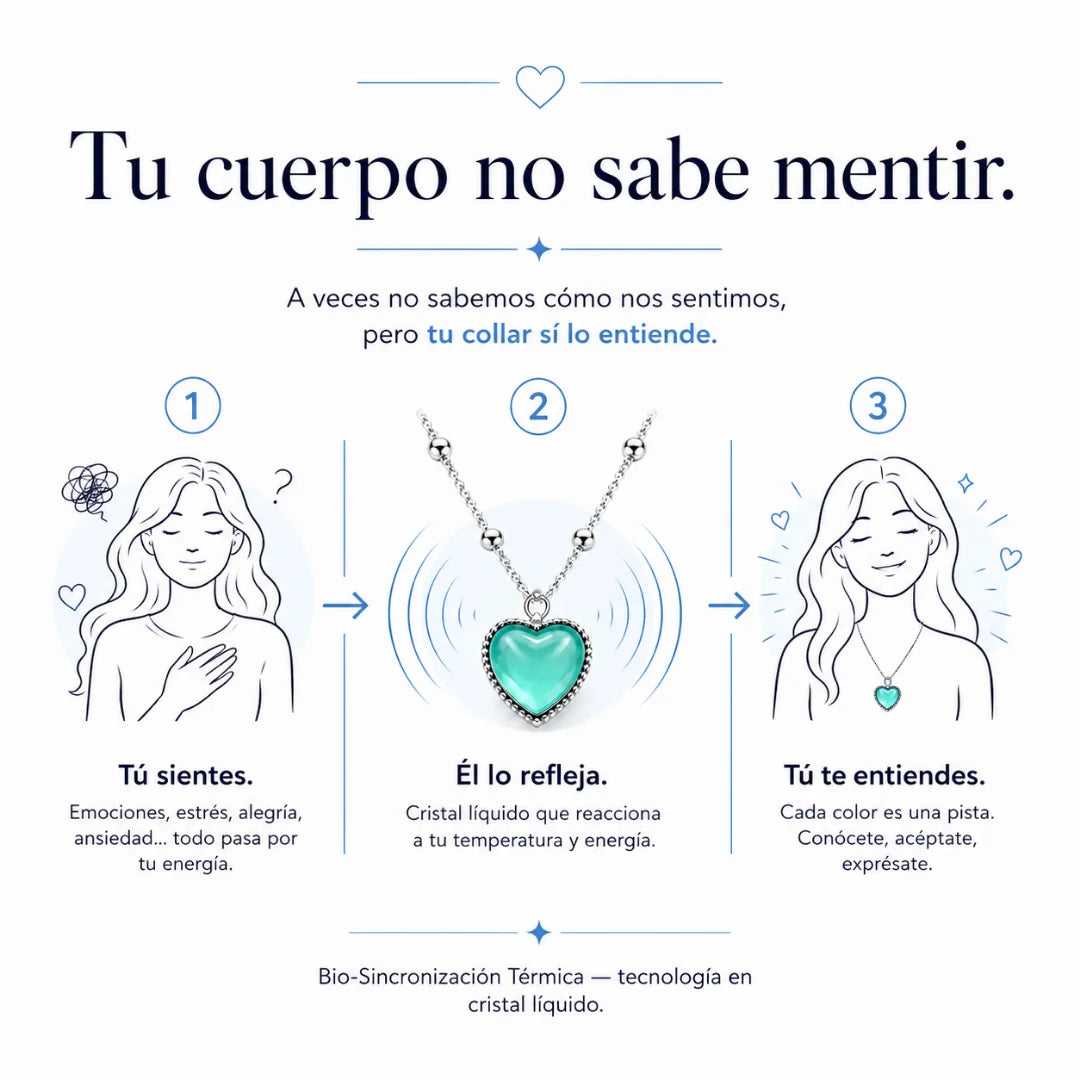 💖 Buy 1 Get 1 Free: Emotion-Sensing Mood Color-Changing Heart Necklace