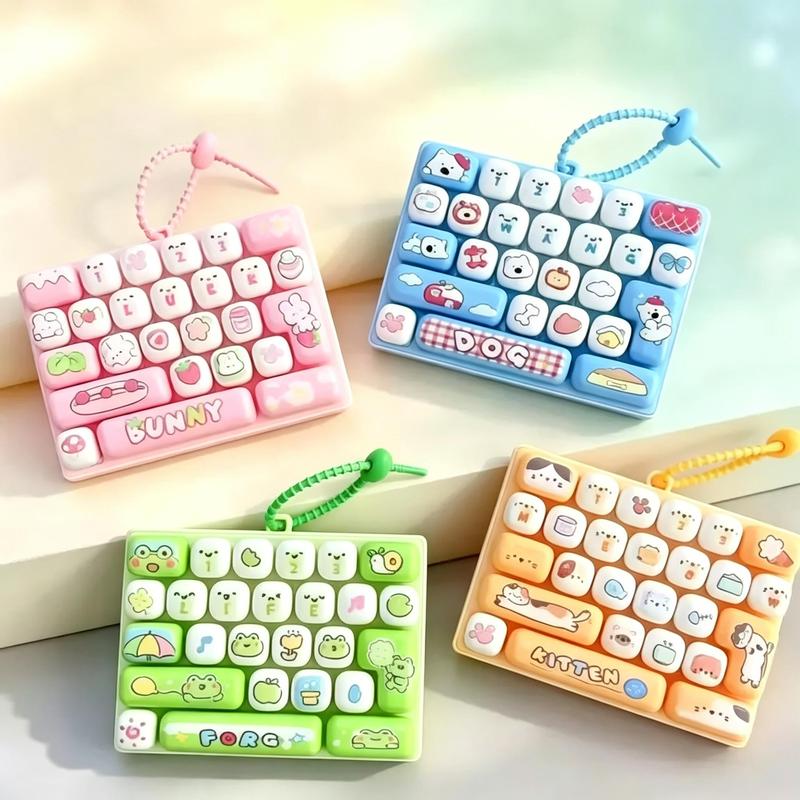 26-Key Mini Fidget Keyboard Keychain