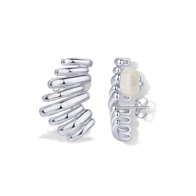 ✨ Gold-Plated Ear Climber Earrings – Elegant Ear Cuff Style