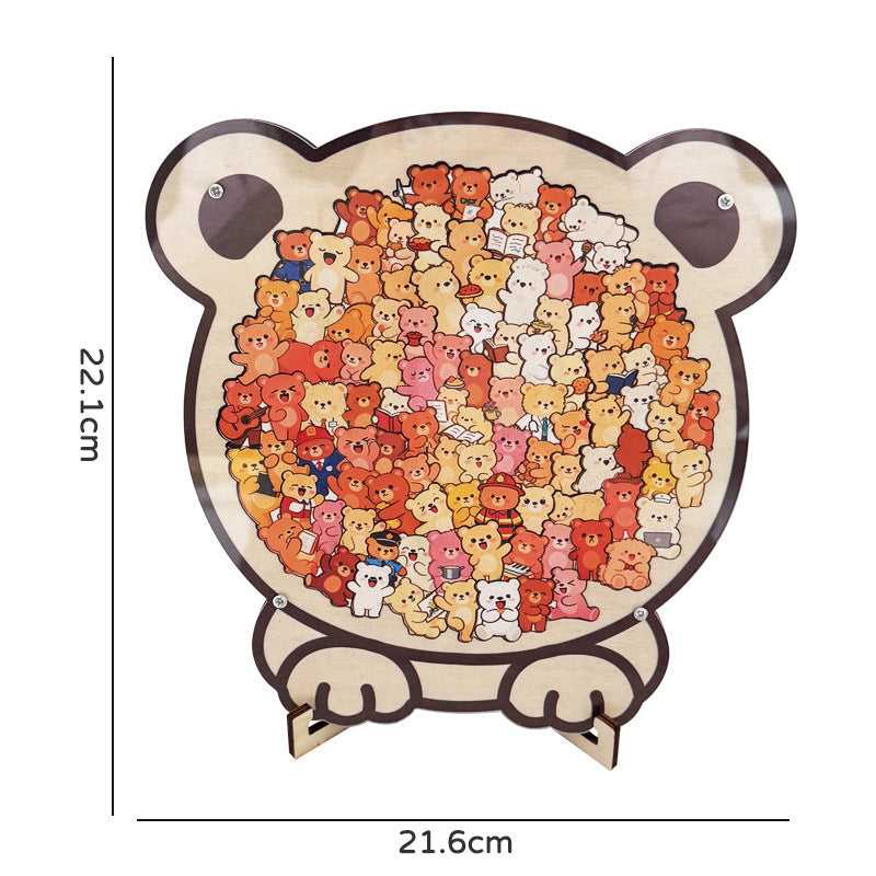 "A Thousand Cats" Wooden Jigsaw Puzzle