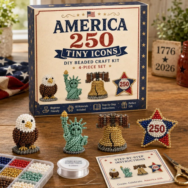 💀 Cute Portable 3D Beaded Skeleton DIY Kit