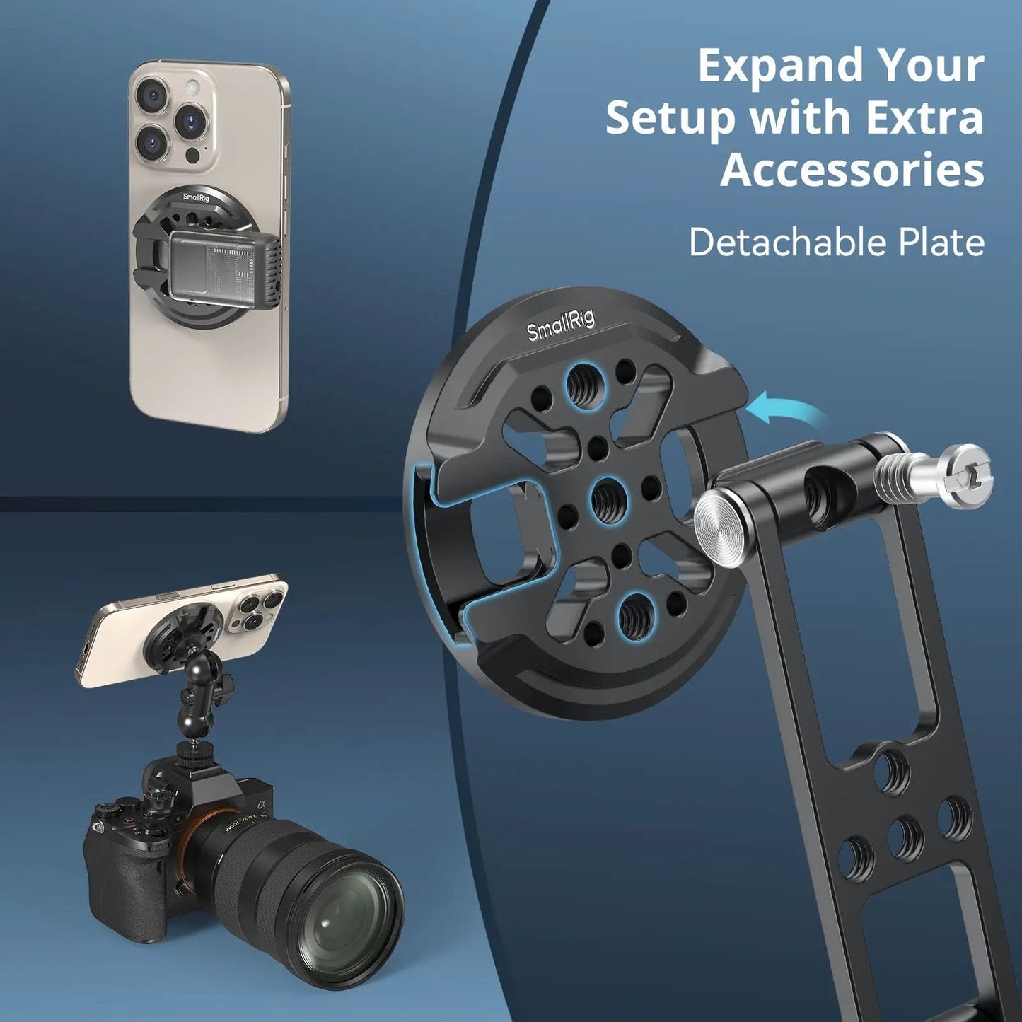 šø Magnetic Metal Phone Mount with Cold Shoe