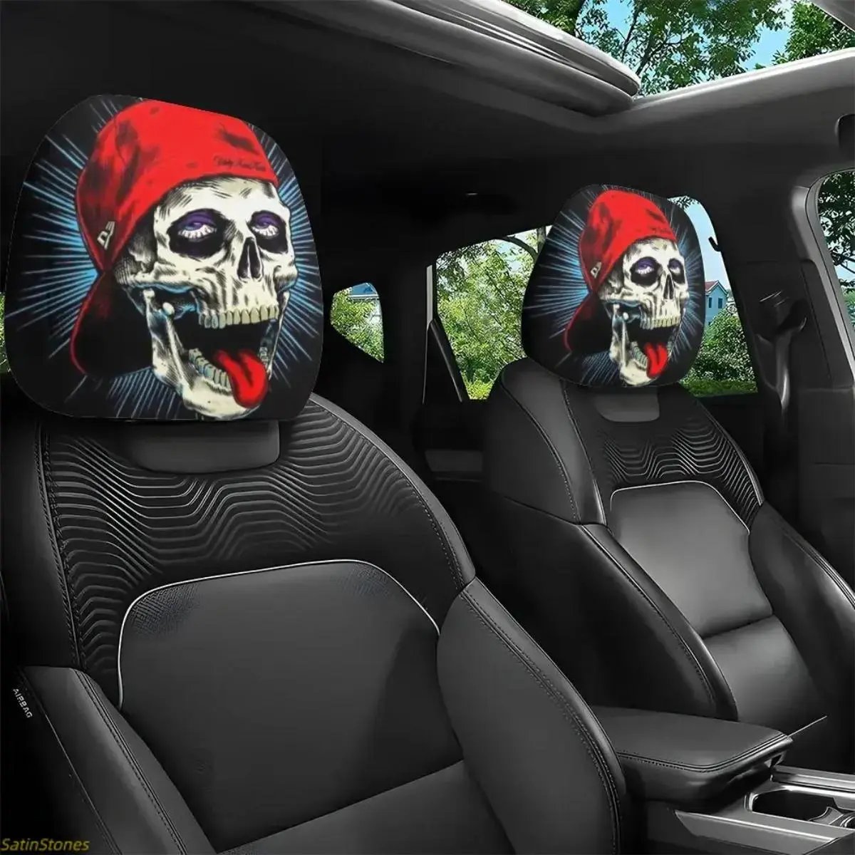 🔥LAST DAY 49% OFF-🤡 Creepy Funny "Uncanny" Car Headrest Covers