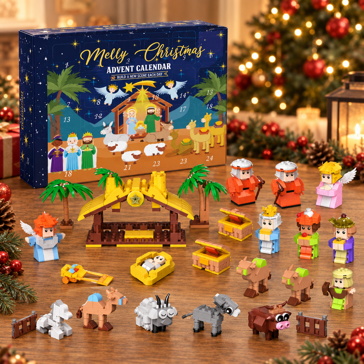 🎄24-Day Christmas Building Block Advent Calendar🎅