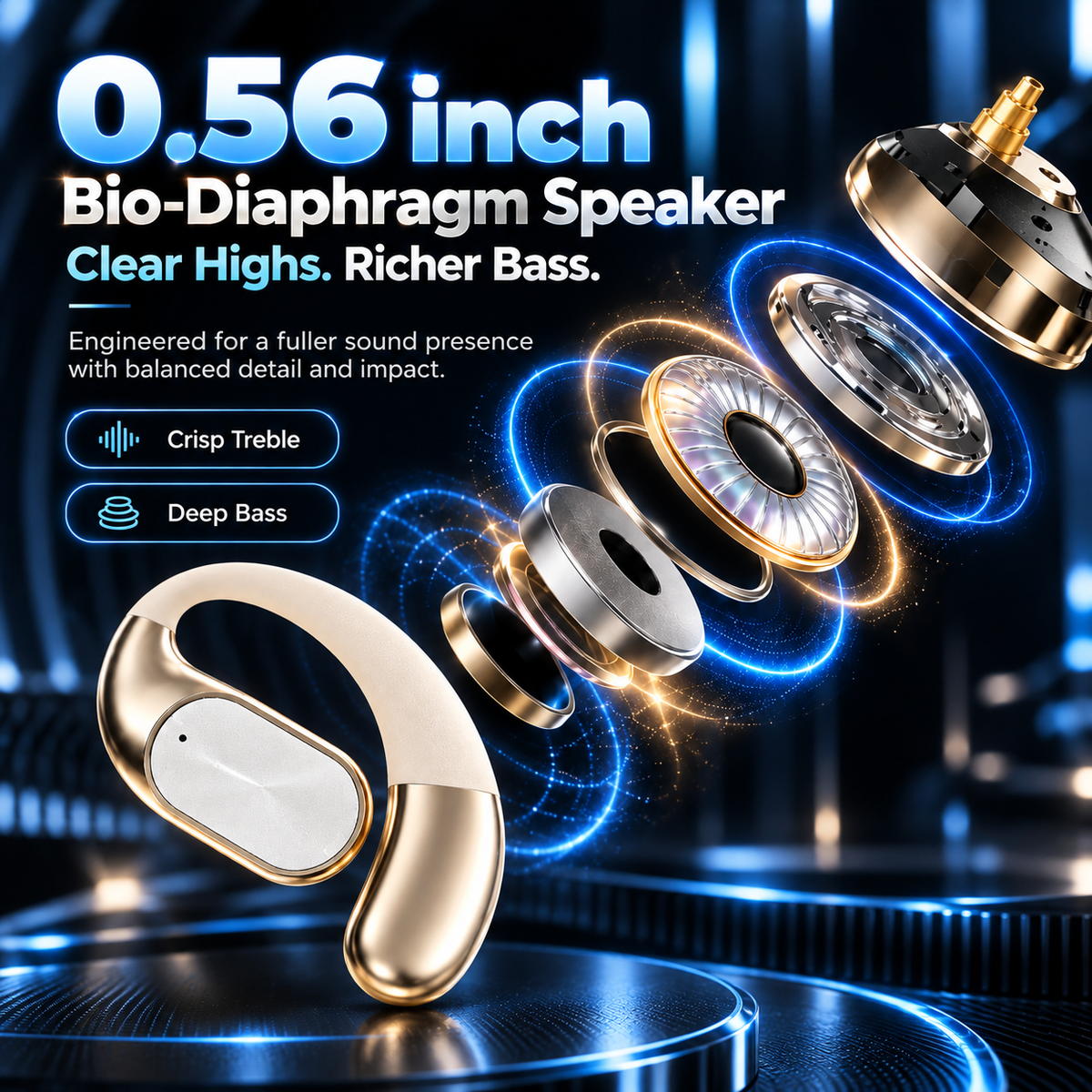 🔥Ear Buds  - Headphones Bluetooth with Dual-Fold Design