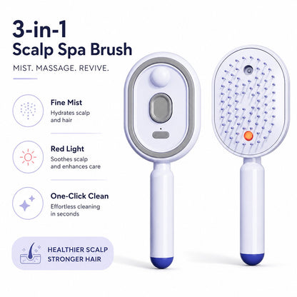 ✨ 3-in-1 Scalp Spa 💆 Red Light & Misting Care