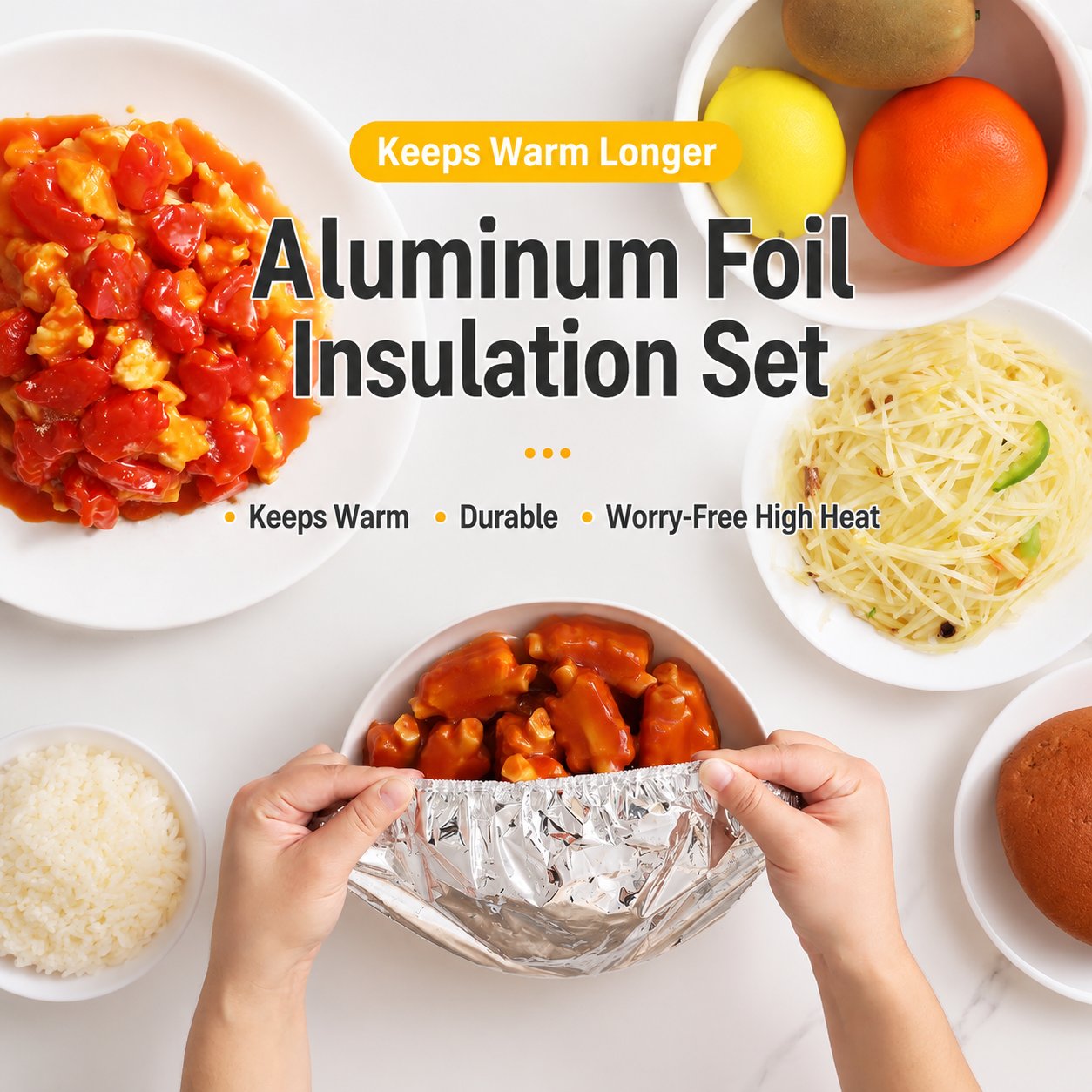 🏠 Reusable Aluminum Foil Insulation Cover – Keep Heat In ❄️