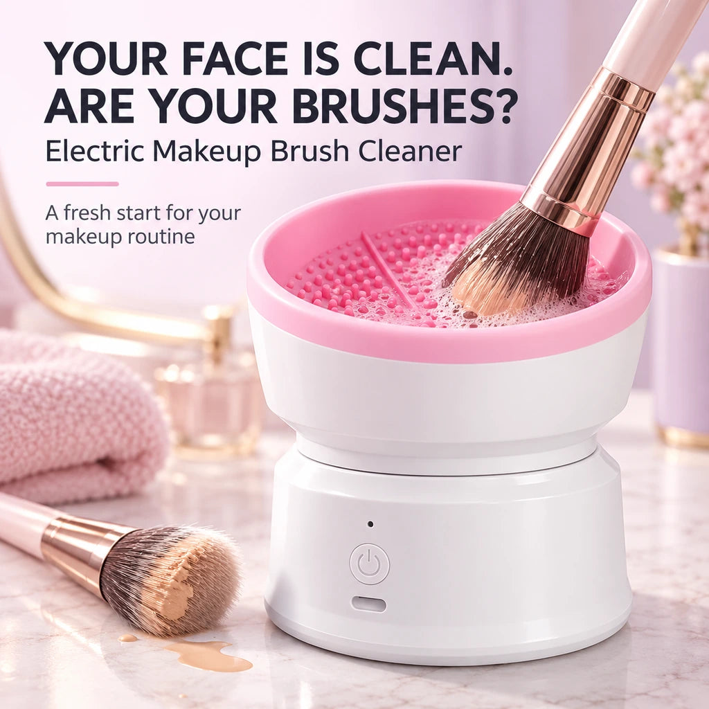 Meritessia Rechargeable Electric Makeup Brush Cleaner
