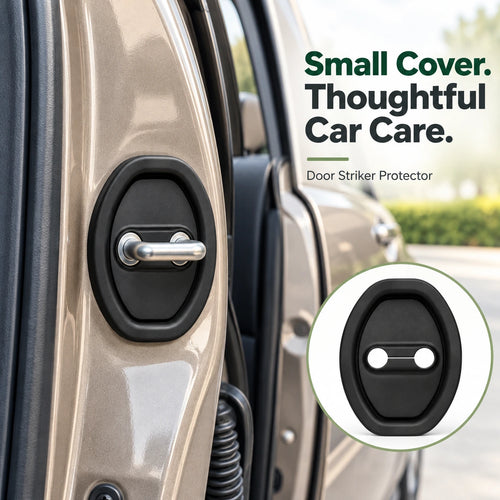 Car Door Striker Protector Covers — Self-Adhesive Silicone Guards