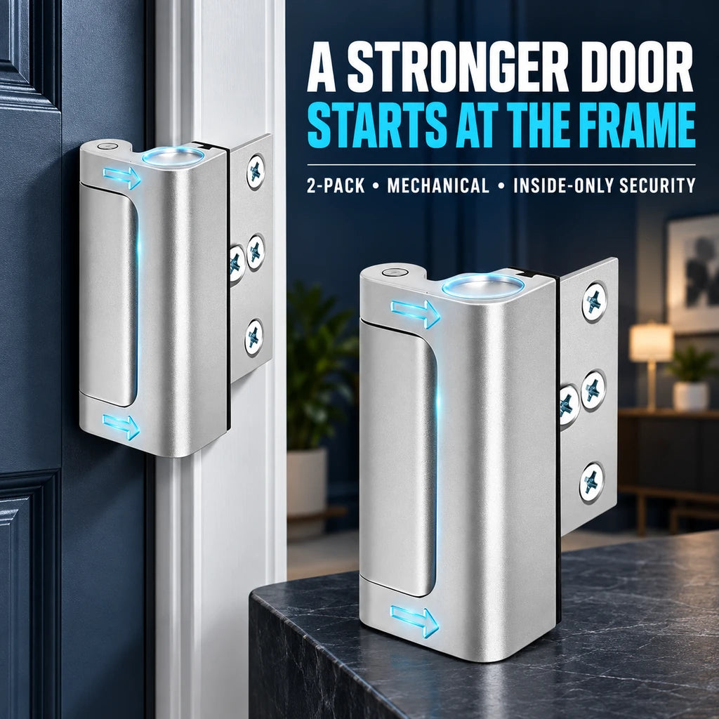 2-Pack Heavy-Duty Door Reinforcement Locks