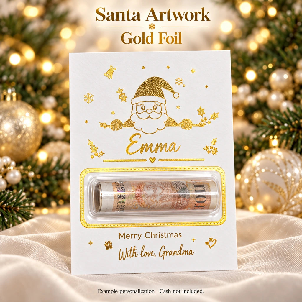 💌✨Personalized DIY Holiday Money Card – Write Your Own Note