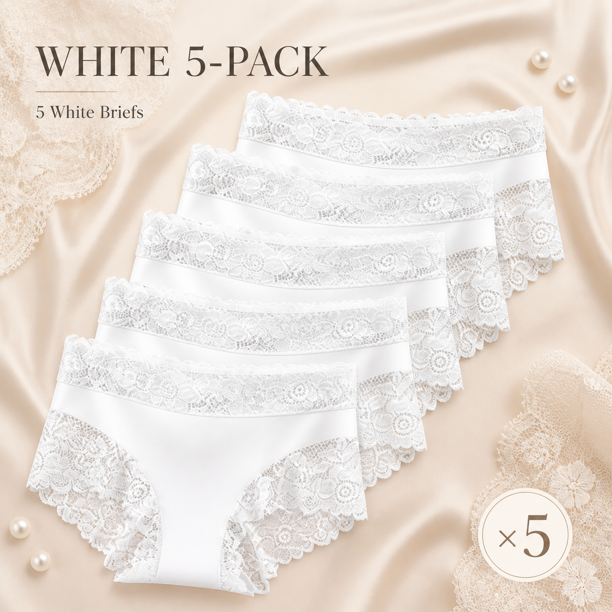 Silky Smooth & Sexy Lace Mid-Waist Panties
