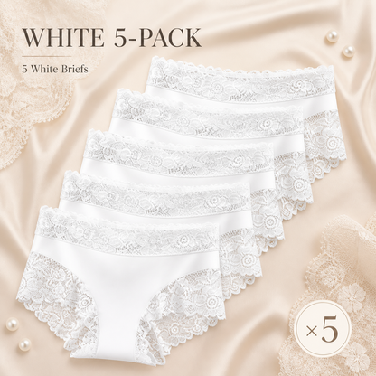 Silky Smooth & Sexy Lace Mid-Waist Panties