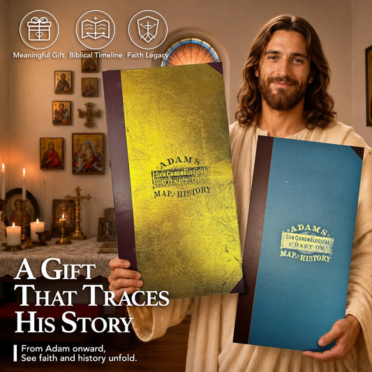 📜 6,000-Year Biblical & World History Timeline Chart | Giant Fold-Out Wall Map ✨