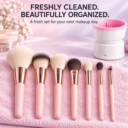Meritessia Rechargeable Electric Makeup Brush Cleaner