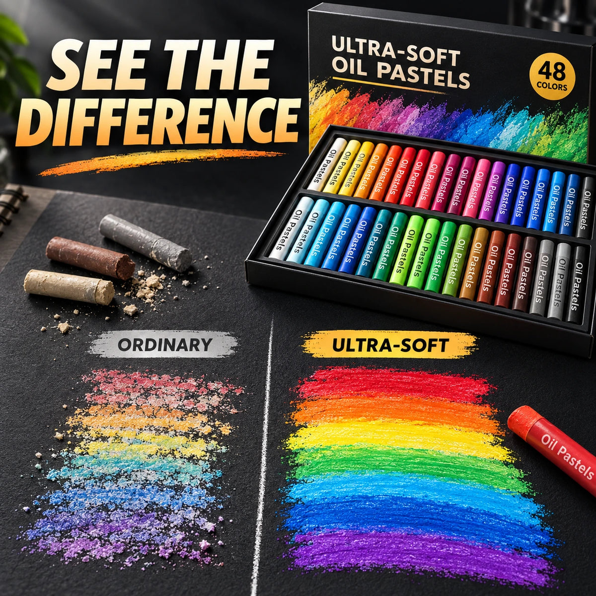 Artist-Grade Soft Oil Pastel Set
