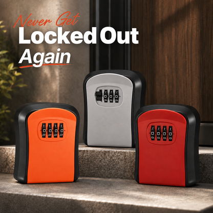 Heavy-Duty Portable Key Lock Box & Weatherproof Storage Safe 🛡️