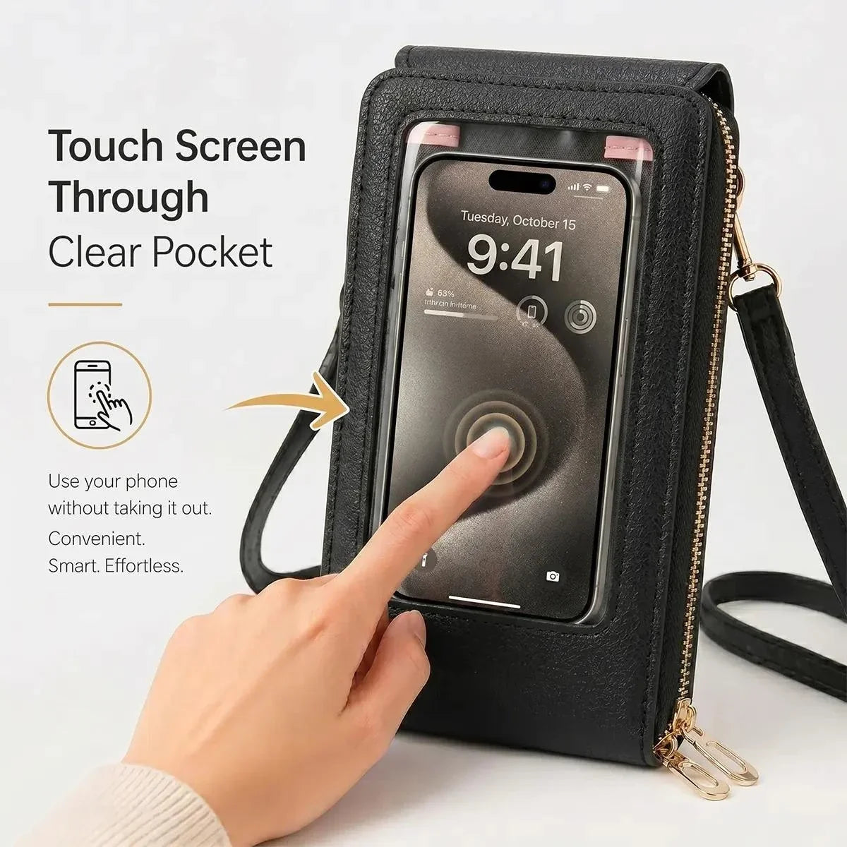 Women’s Touchscreen Crossbody Phone Bag | Hands-Free Purse