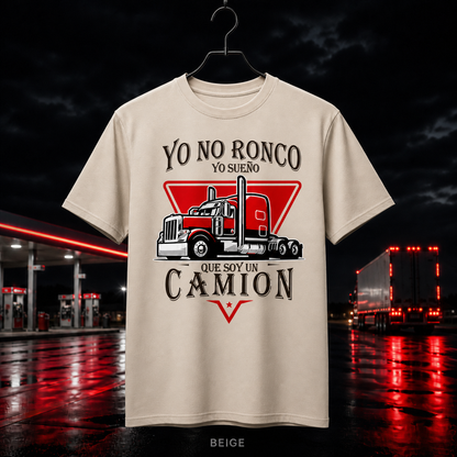 Funny Trucker Dad T-Shirt - Yo No Ronco, Sueño Que Soy Un Camión