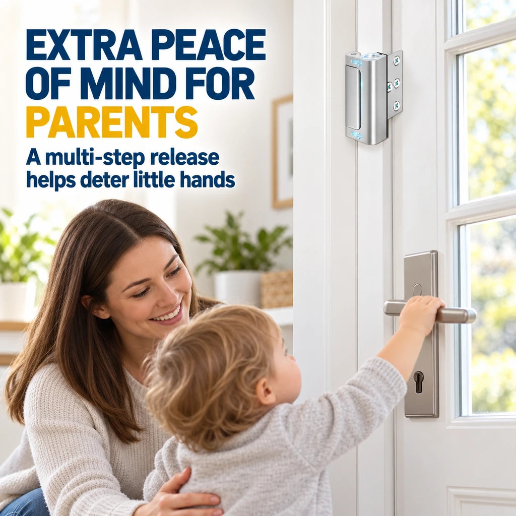 2-Pack Heavy-Duty Door Reinforcement Locks