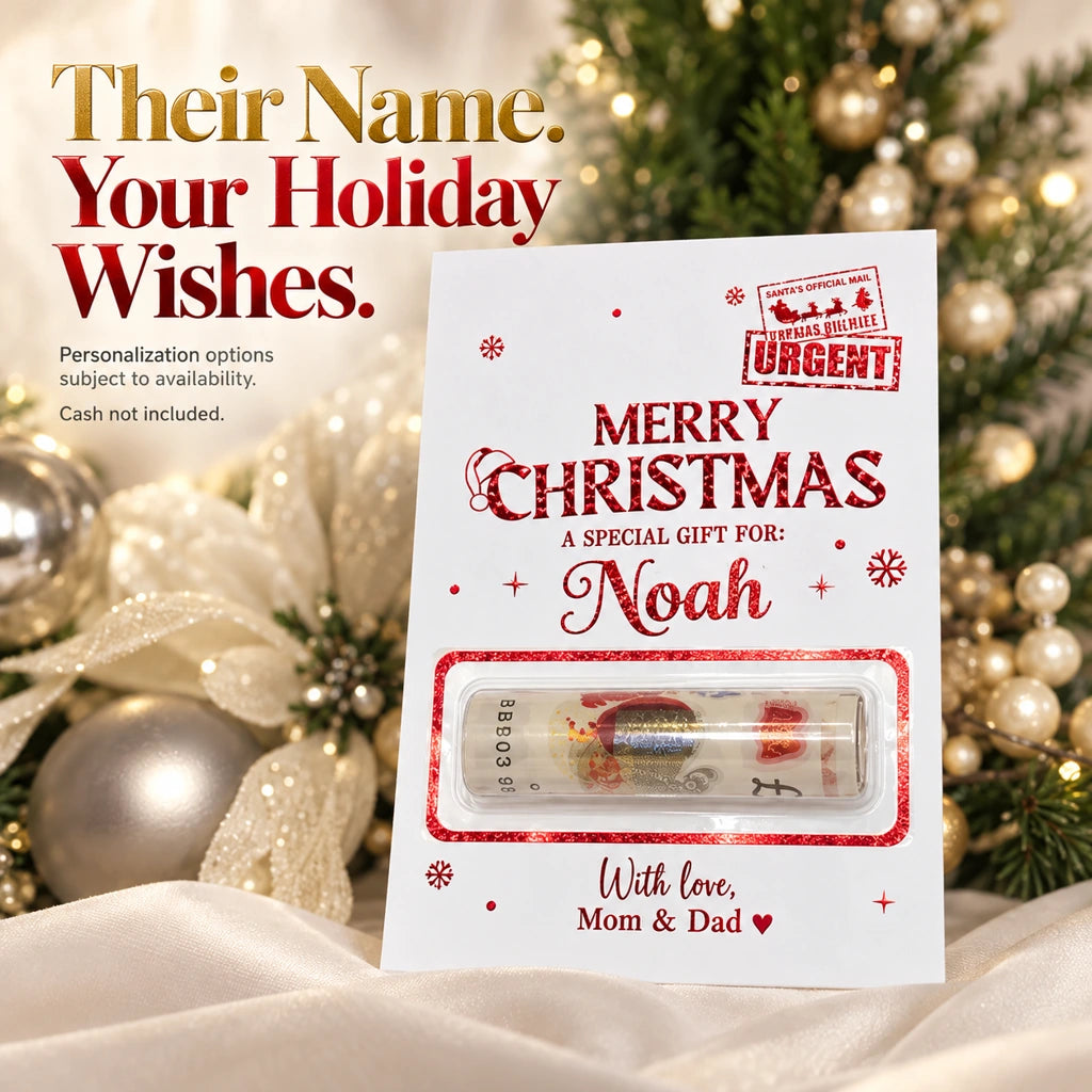 💌✨Personalized DIY Holiday Money Card – Write Your Own Note