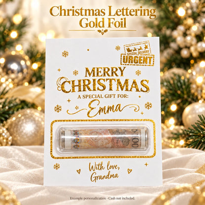 💌✨Personalized DIY Holiday Money Card – Write Your Own Note