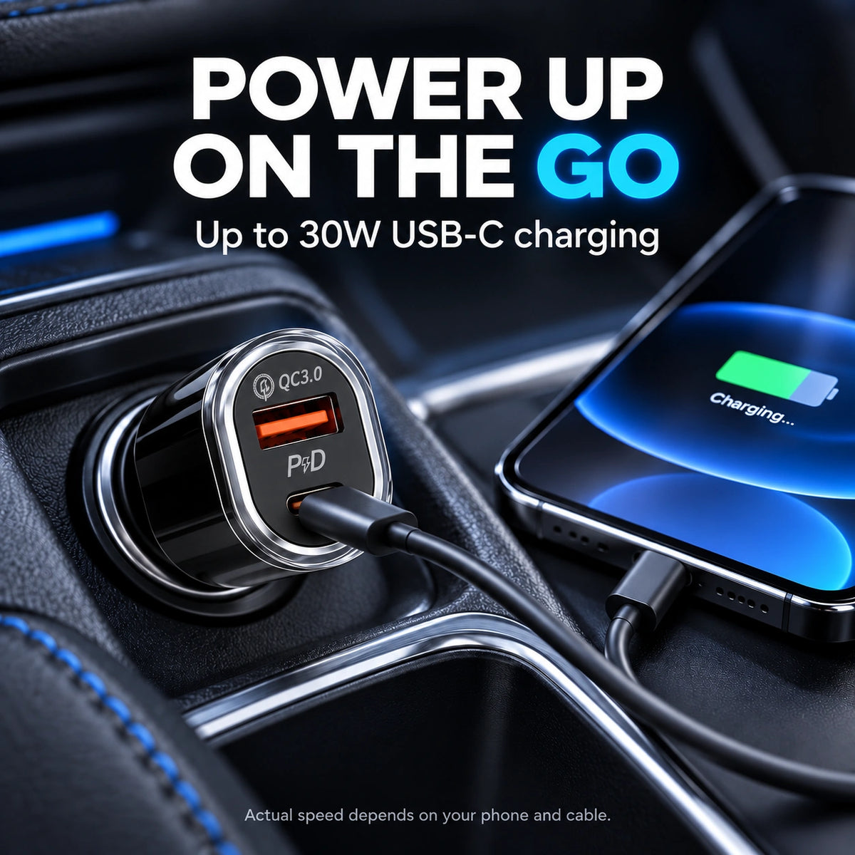 2-in-1 Car Charger & Vehicle Finder