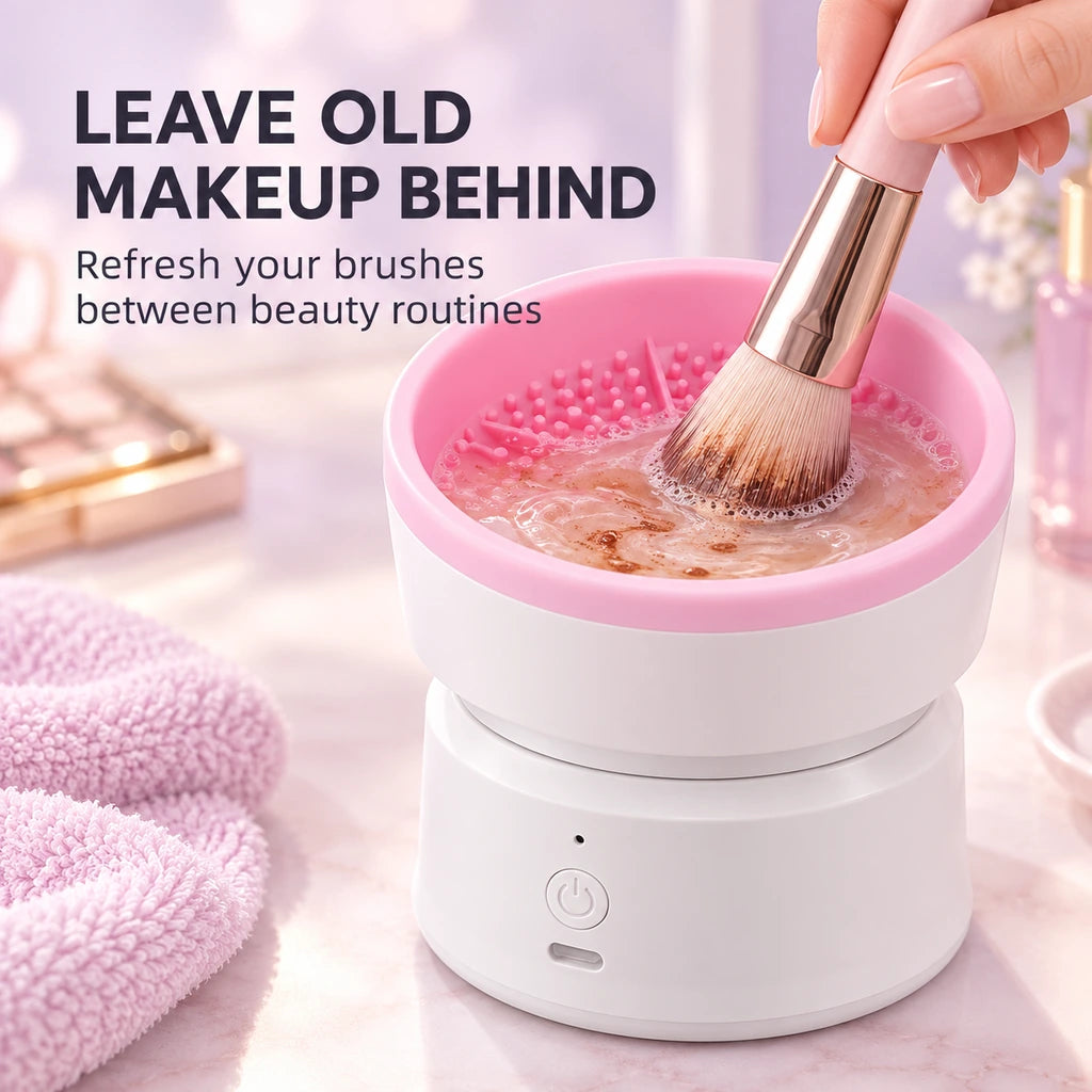 Meritessia Rechargeable Electric Makeup Brush Cleaner