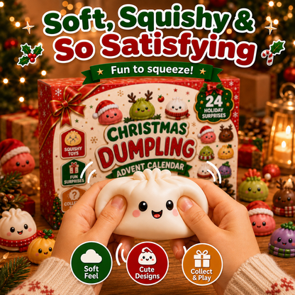 🎅 Cute Christmas Advent Calendar: 24 Days of Squishy Dumplings 🥟