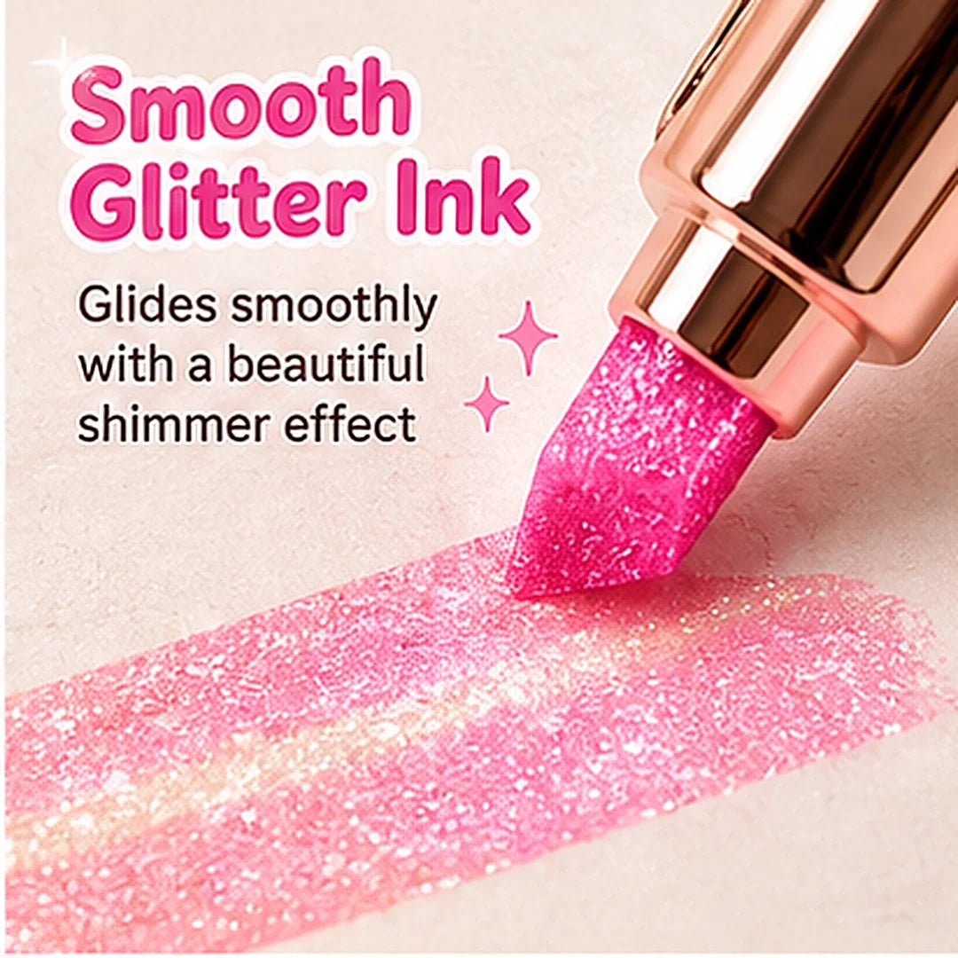 ✨ Glitter Highlighter Pens – Add Shimmer to Notes, Journals & Creative Projects 🌈