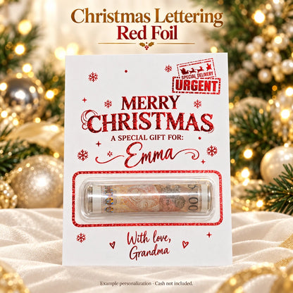 💌✨Personalized DIY Holiday Money Card – Write Your Own Note