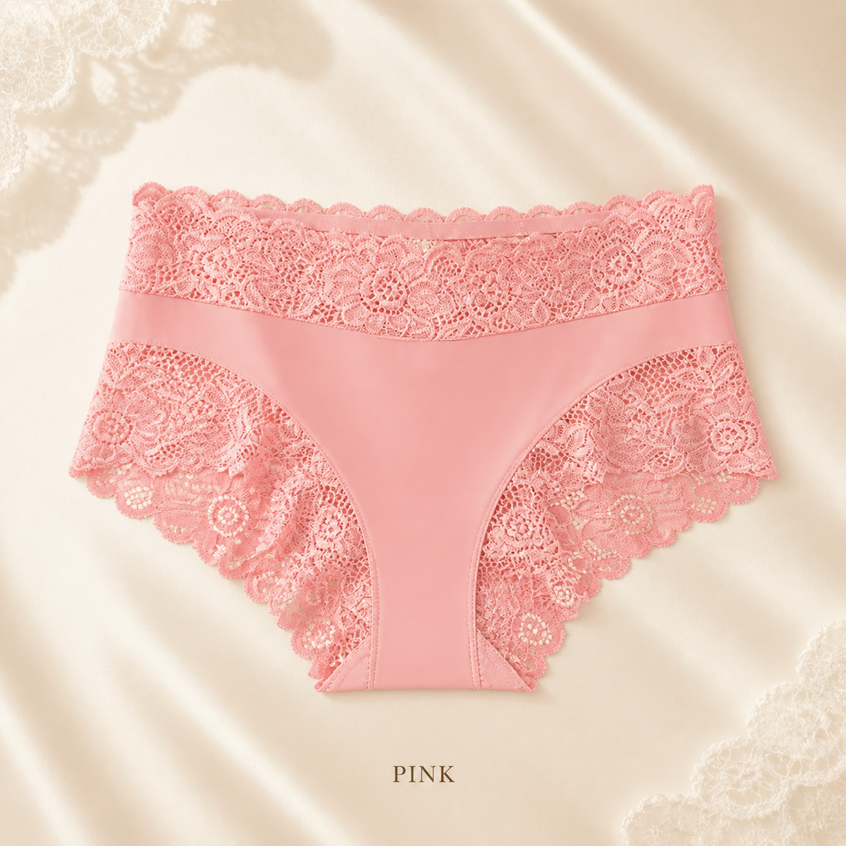 Silky Smooth & Sexy Lace Mid-Waist Panties
