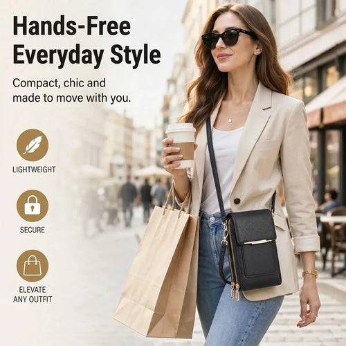 Women’s Touchscreen Crossbody Phone Bag | Hands-Free Purse