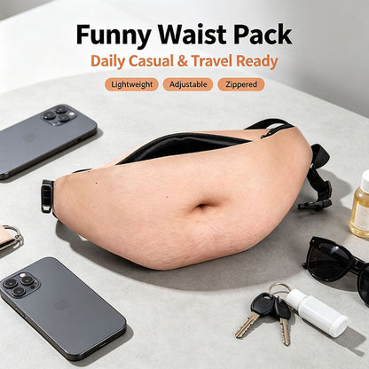 🤣 Fake Belly Funny Fanny Pack