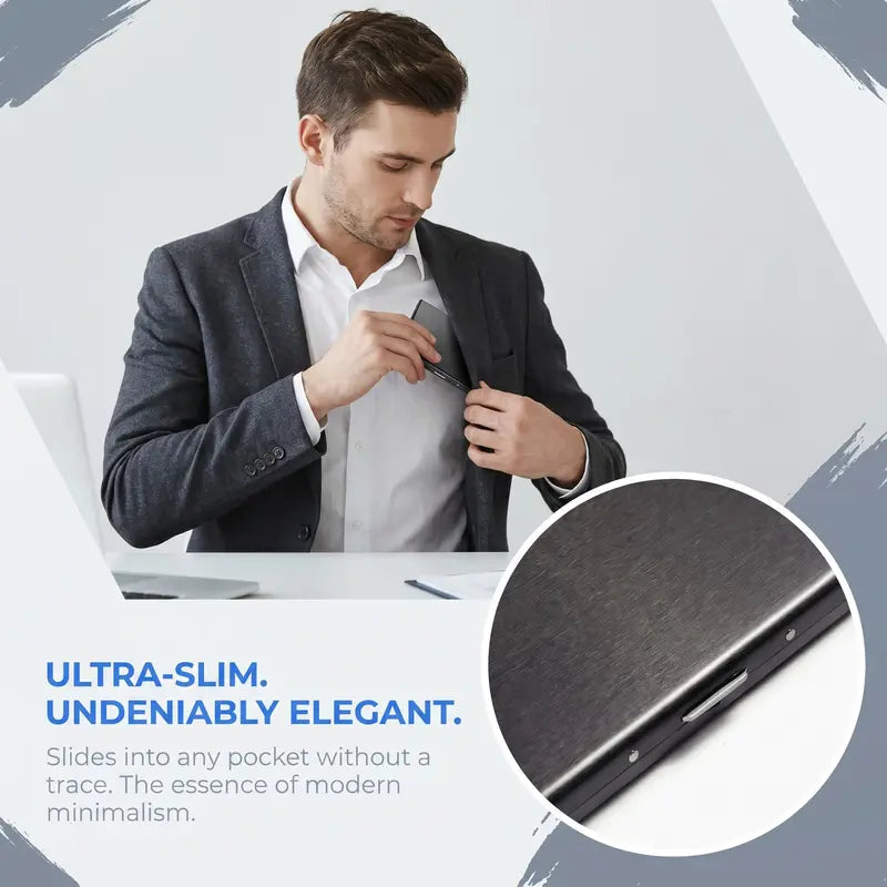 Slim RFID-Blocking Metal Card Holder🔒