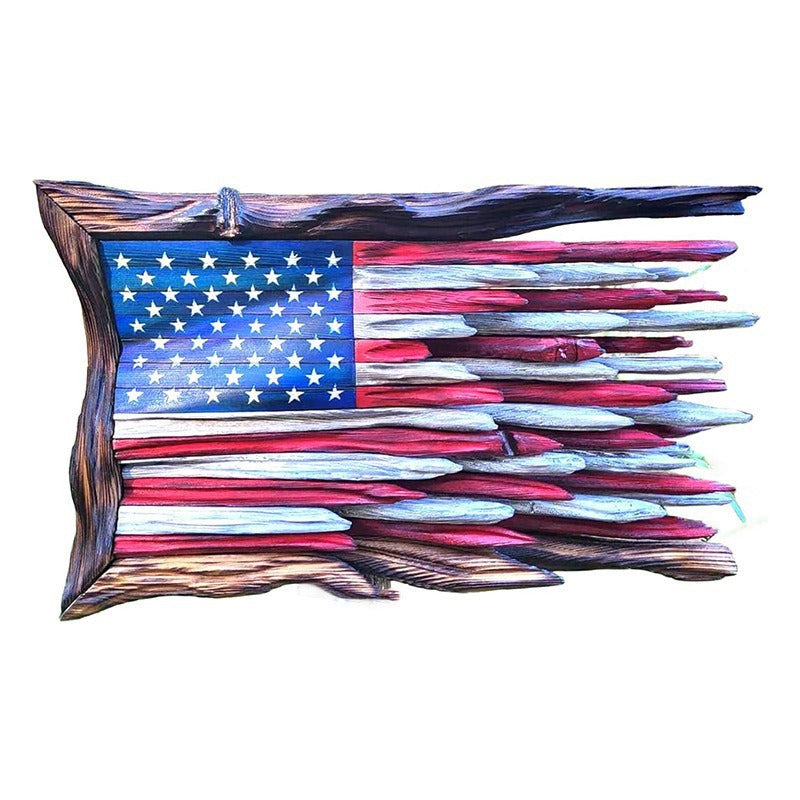 The Battle Worn" American Flag